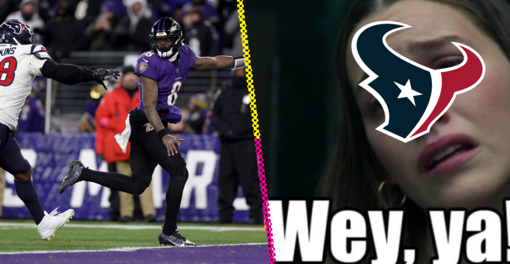 NFL Playoffs: Ravens le gana easy, easy a los Texans con todo y memes