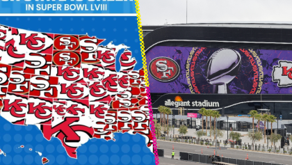 Chiefs vs 49ers: ¿A qué equipo apoya cada estado de EU para el Super Bowl LVIII?
