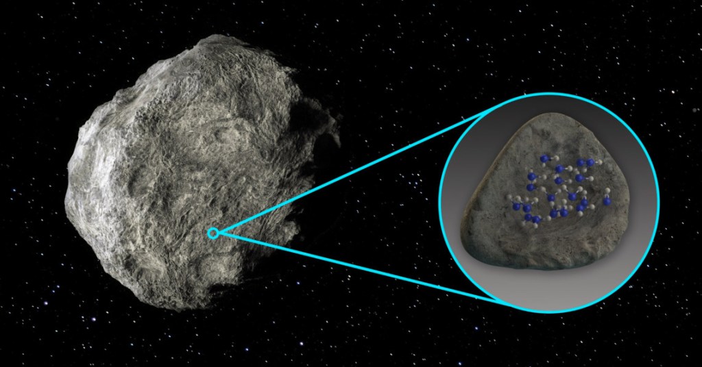 Encontraron agua en la superficie de un asteroide