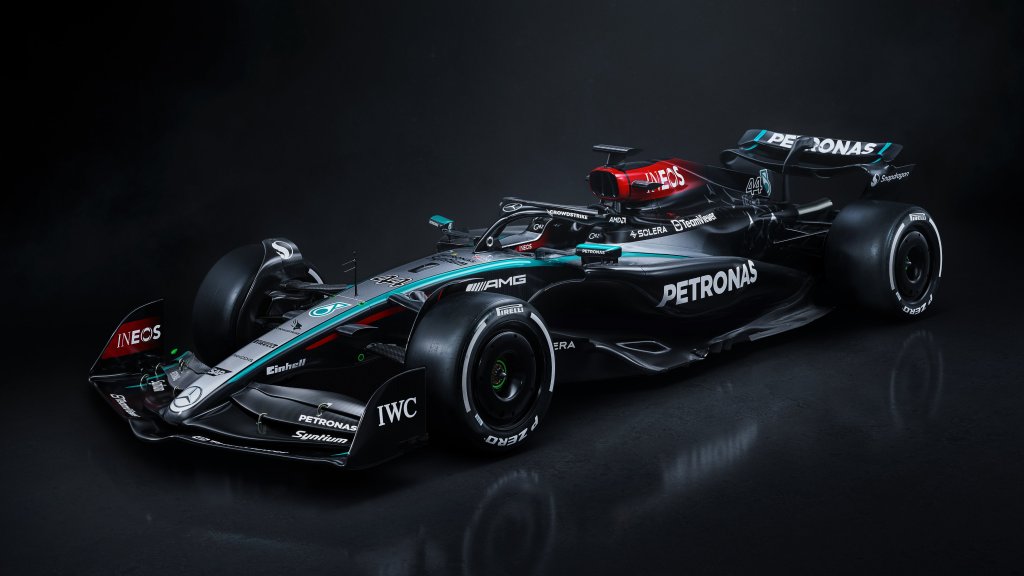 Auto de Mercedes para temporada 2024 de F1