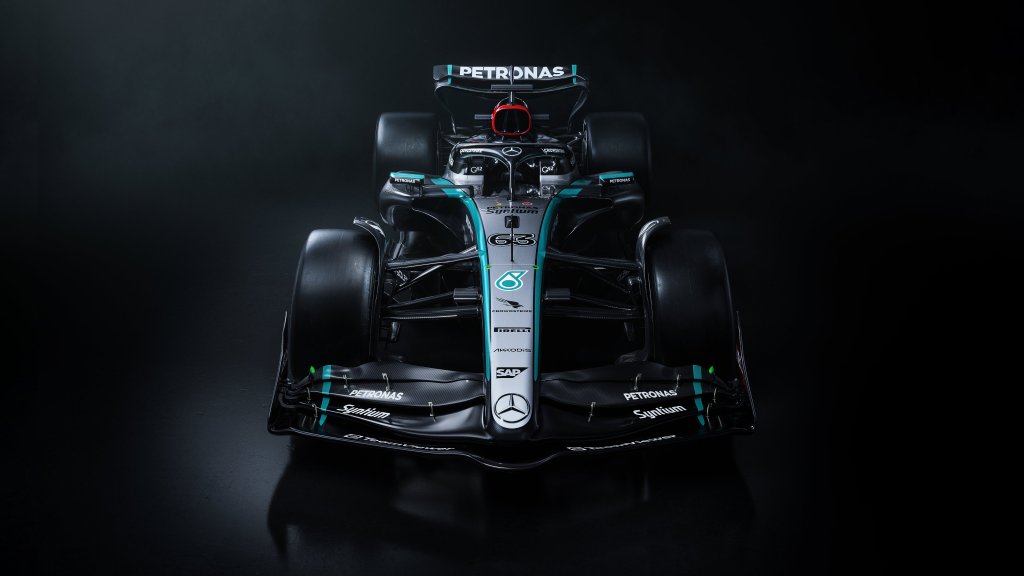 Auto de Mercedes para temporada 2024 de F1