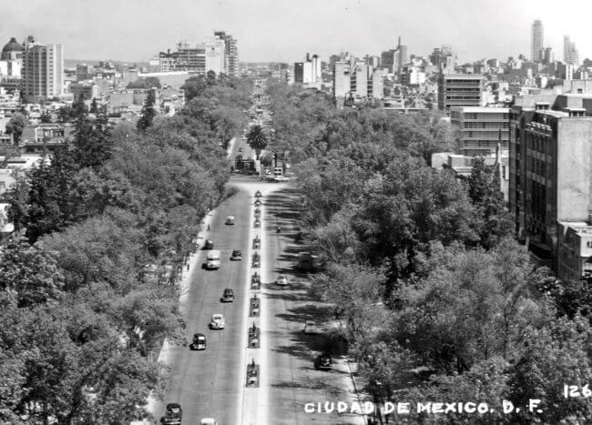 Una caminata larga por el Paseo de la Reforma