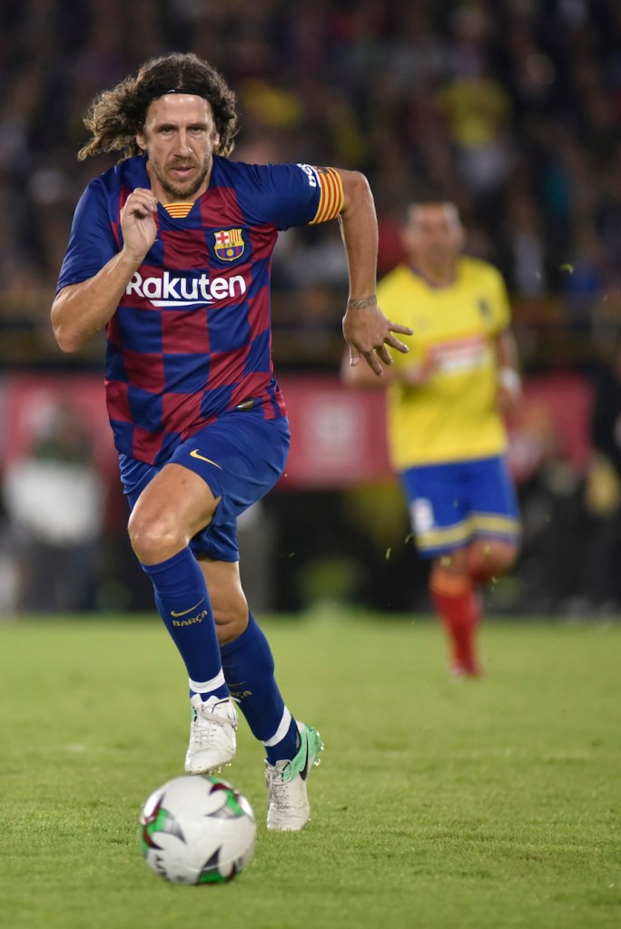 Carles Puyol ha jugado partidos de exhibición con el Barcelona