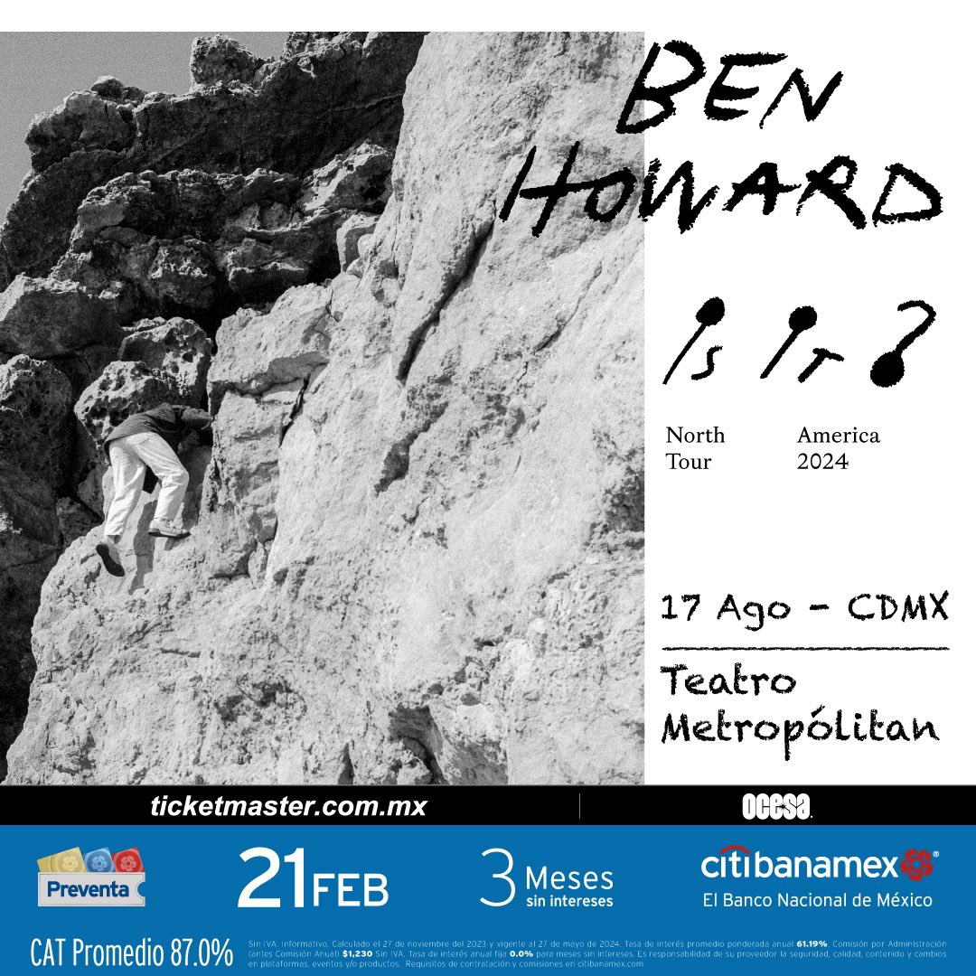 ben howard teatro metropolitan