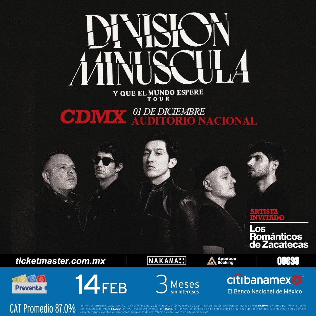 Fecha, lugar y lo que debes saber sobre el concierto de División Minúscula en la CDMX