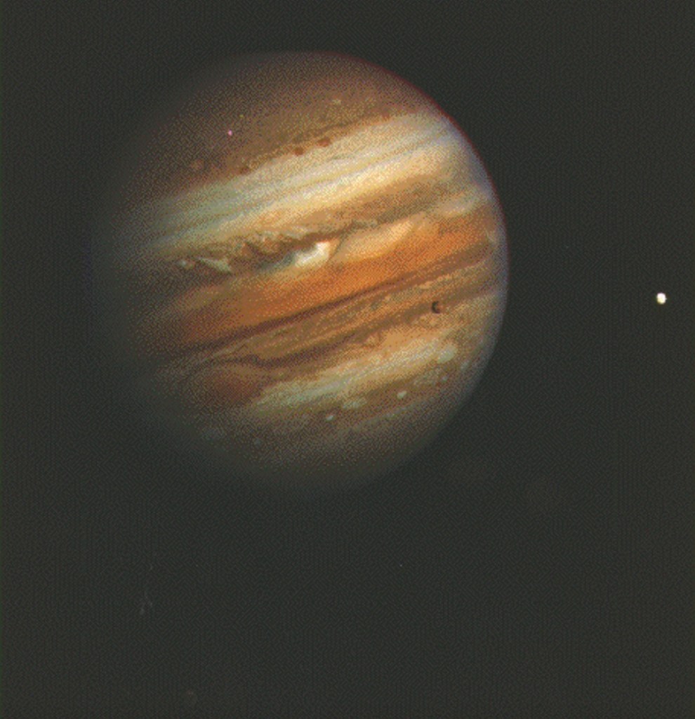 La foto de Júpiter que tomó la Voyager 1 de la NASA.