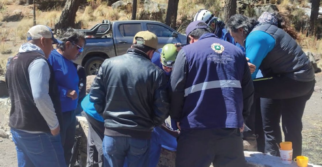 Encuentran muerto al guía de los alpinistas perdidos en el Pico de Orizaba.