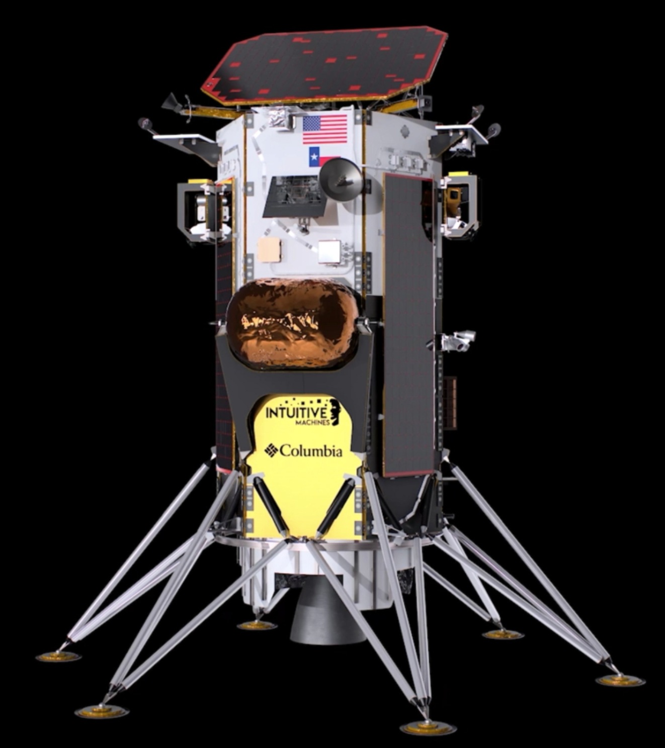 Así se ve el módulo de aterrizaje lunar de Estados Unidos