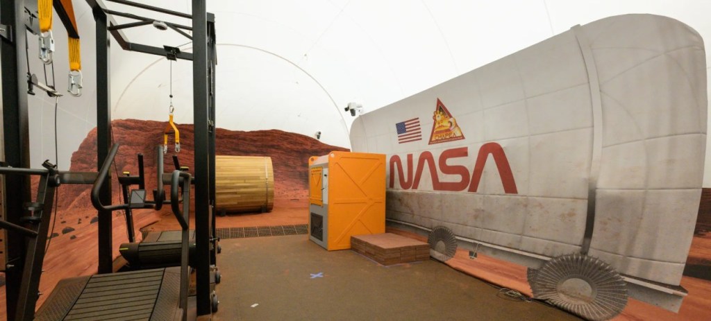 Así se ve el hábitat que simula a Marte de la NASA