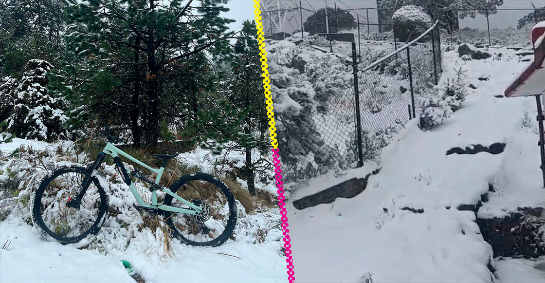 Las increíbles imágenes de la caída de nieve en CDMX