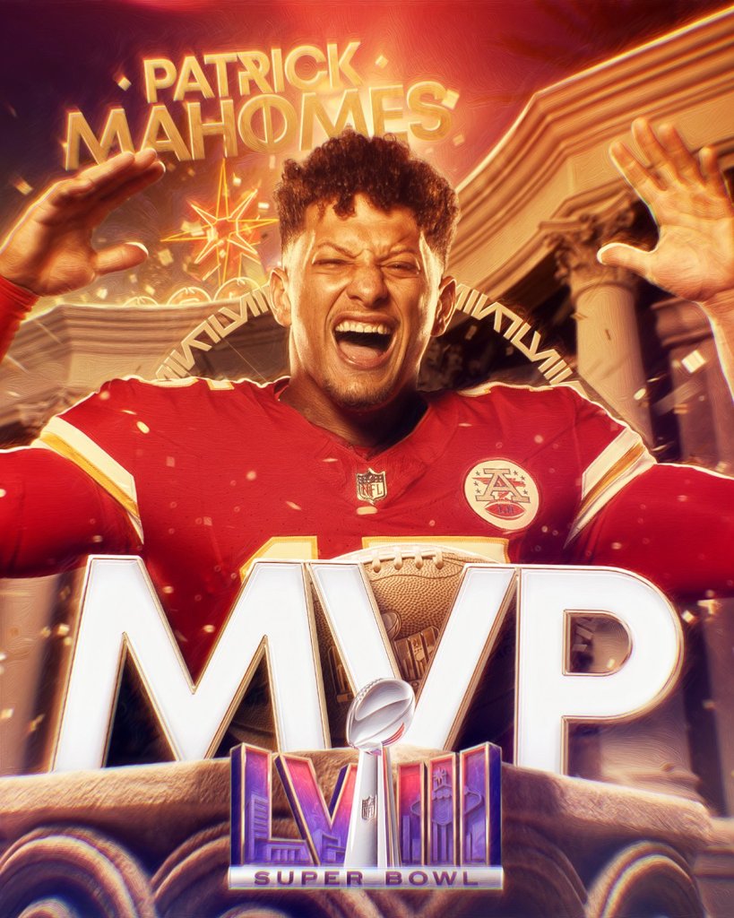 Tres veces MVP en un Super Bowl LVIII