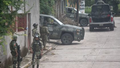 El ejército en San Miguel Totolapan tras la masacre de 2022