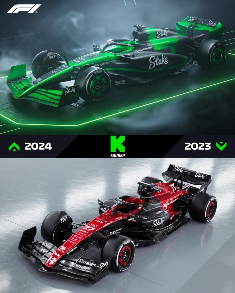 Sauber 2024 vs Alfa Romeo 2023