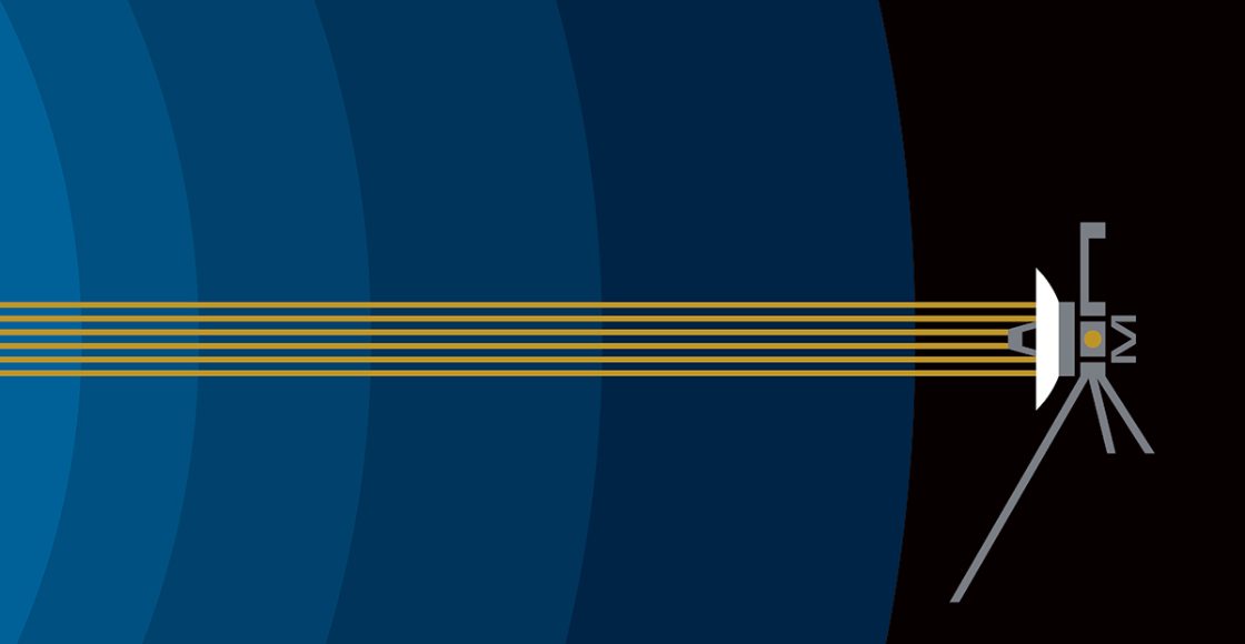 Cartel conmemorativo de la NASA para la Voyager 2