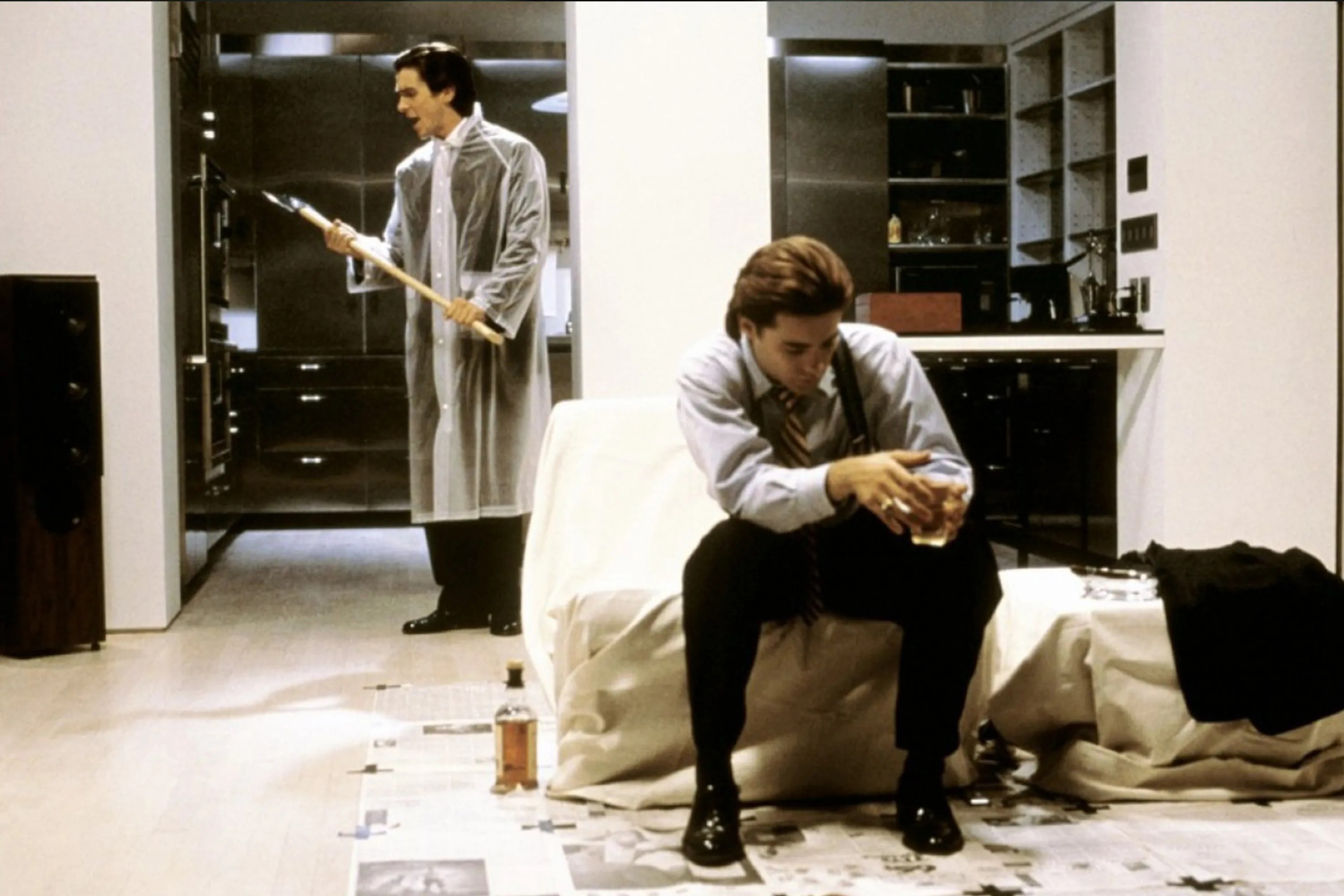 Christian Bale y Jared Leto en 'American Psycho'