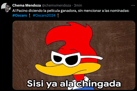 Ya son un clásico: Los mejores memes que nos dejaron los premios Oscar 2024