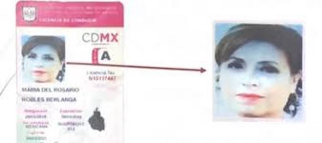 Licencia de conducir falsificada de Rosario Robles