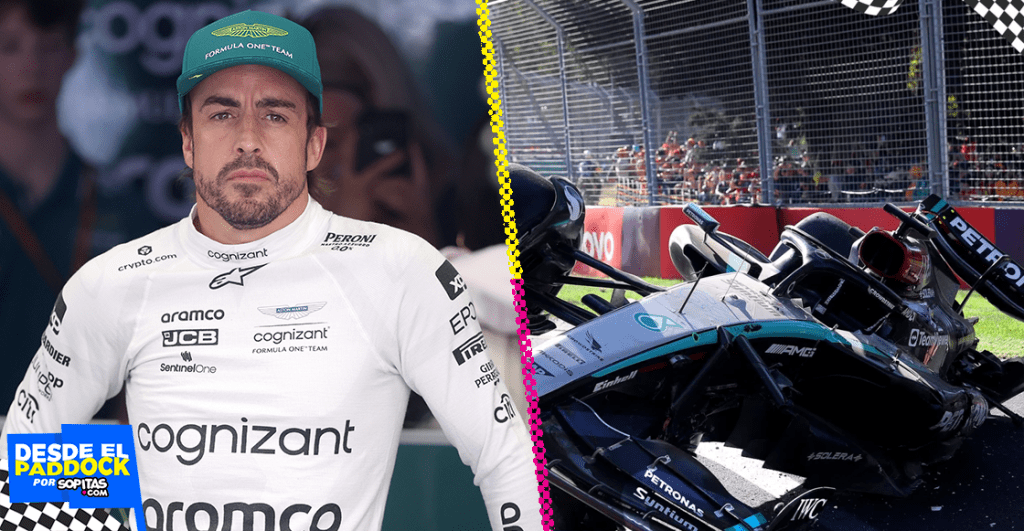 Fernando Alonso culpable y sancionado por incidente con George Russell en el Gran Premio de Australia