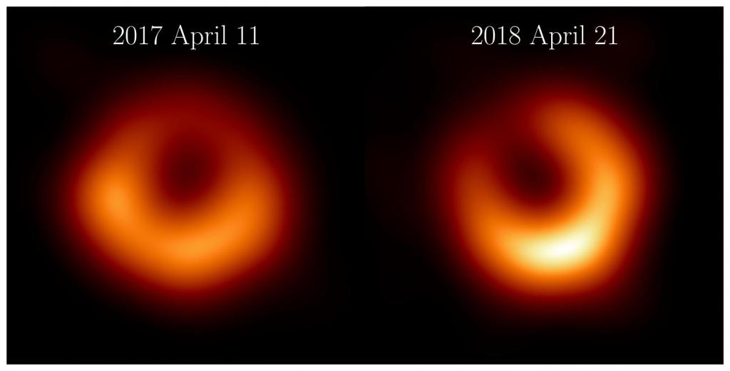 Las nuevas imágenes obtenidas del agujero negro M87* 