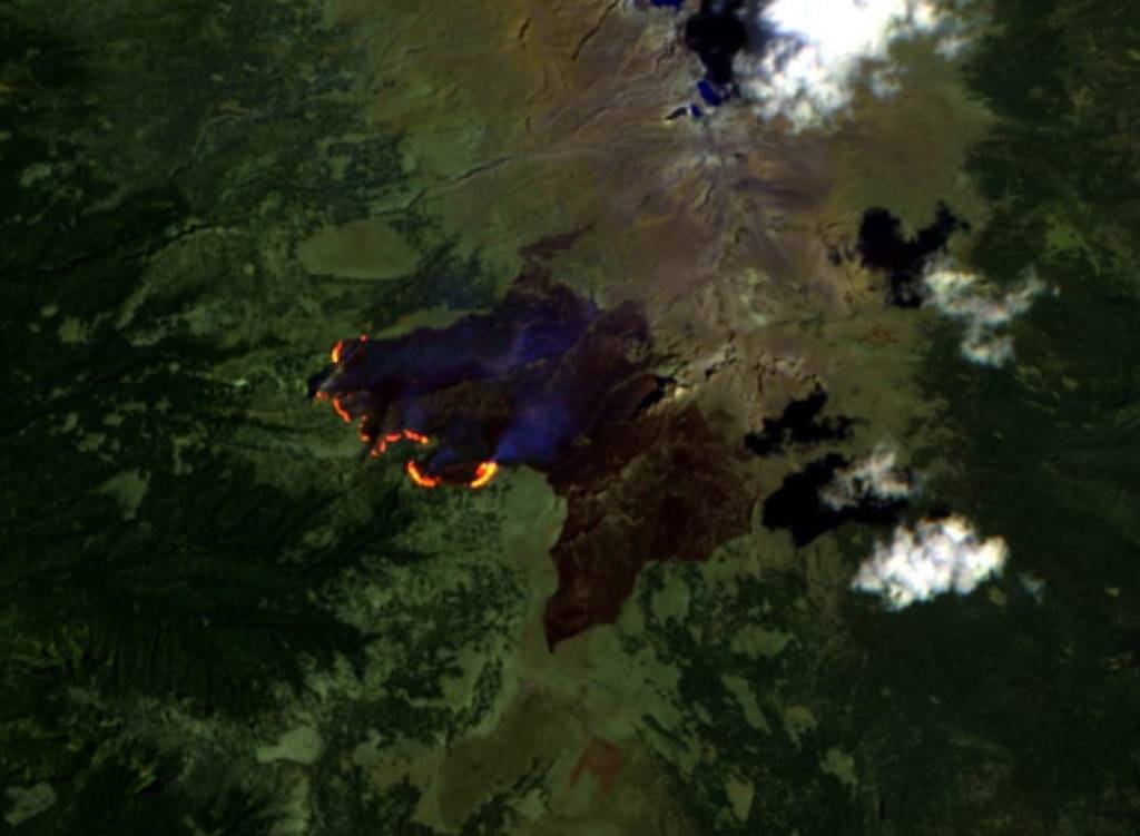 Incendio en el Parque Nacional Iztaccíhuatl Popocatépetl.