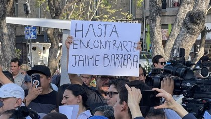 La manifestación para exigir la aparición con vida de Jaime Barrera en Jalisco