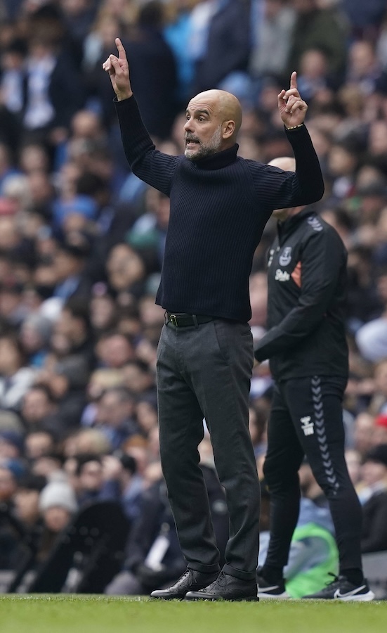 Josep Guardiola en el Manchester City