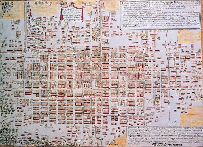 Colección de mapas viejos de la Ciudad de México