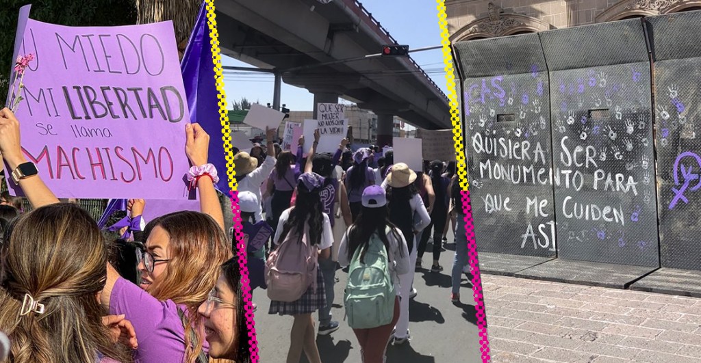 Marchas por el Día Internacional de la Mujer en otros estados de México.