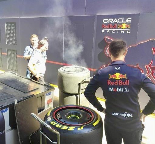 Neumáticos de Verstappen en Australia