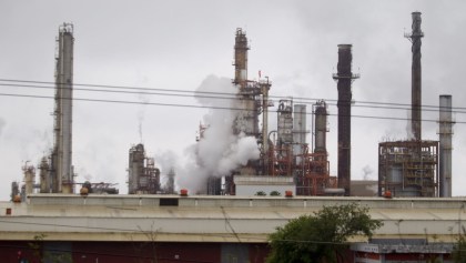 La refinería de Cadereyta de Pemex en Nuevo León.