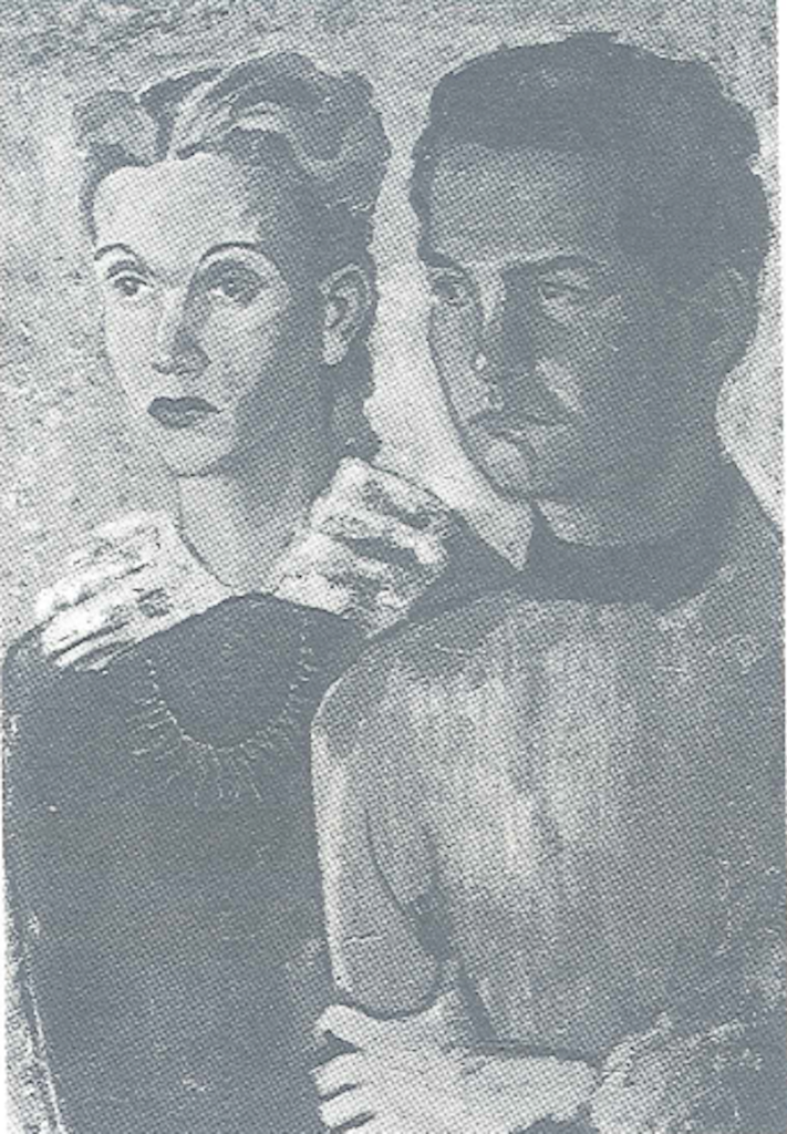 Retrato de Elena Garro y Octavio Paz.
