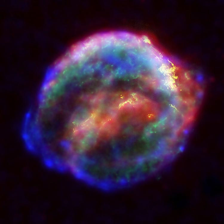 Así se ven los restos de una supernova.