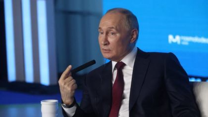 El presidente Vladimir Putin que participará en las elecciones presidenciales de Rusia 2024