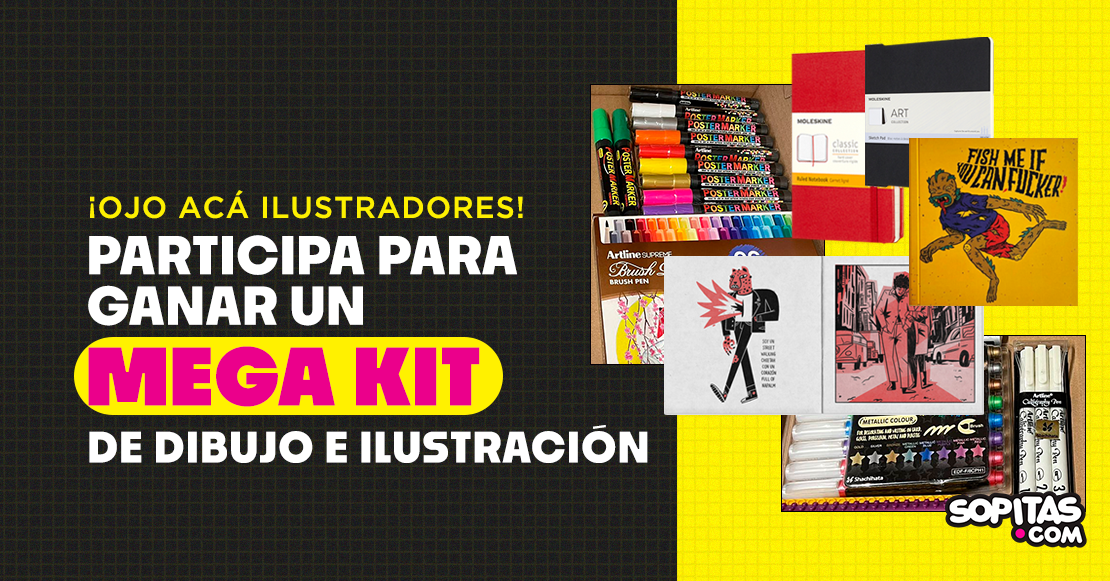 ¡Participa por un Mega Kit con materiales de dibujo y merch de ilustración!