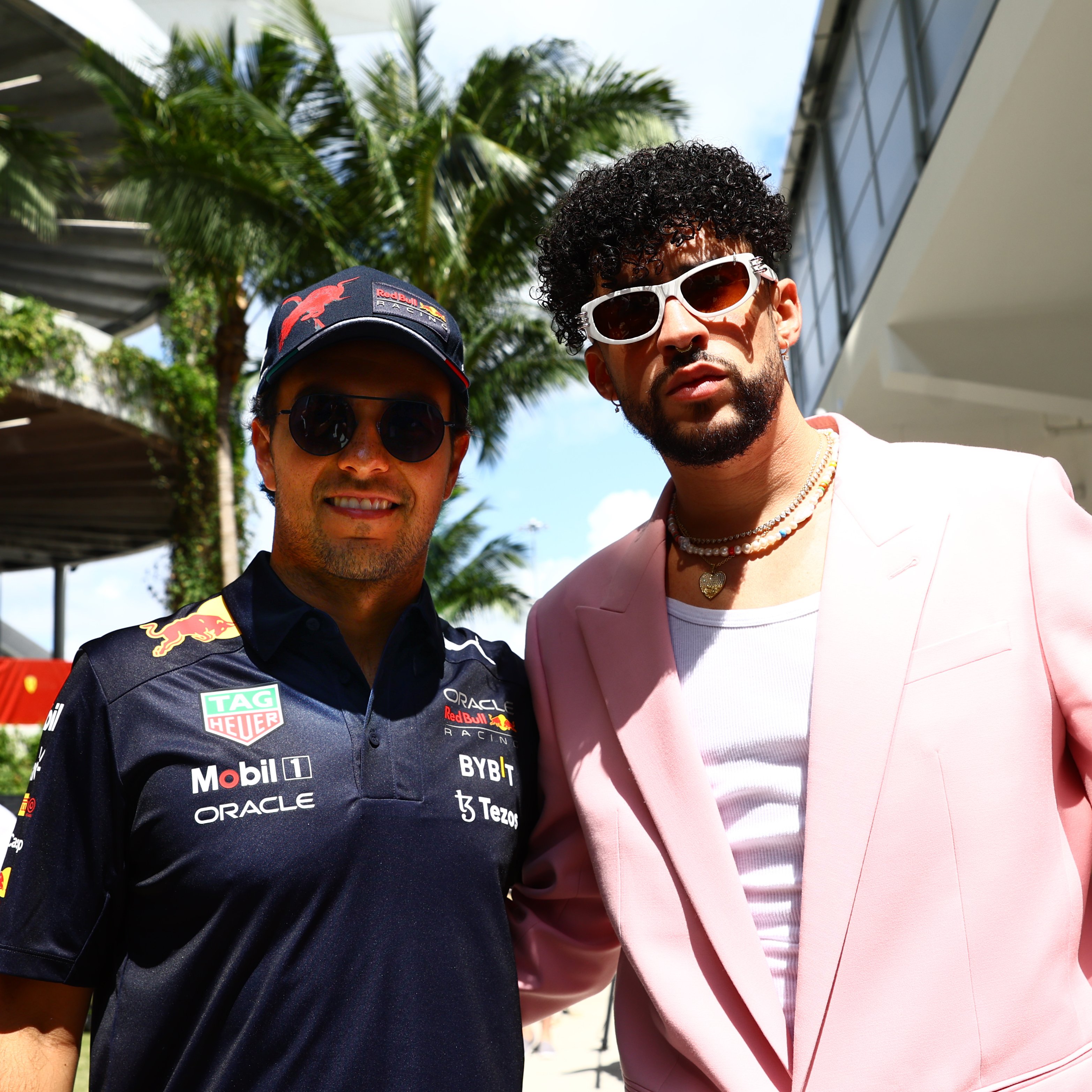 Checo Pérez y Bad Bunny