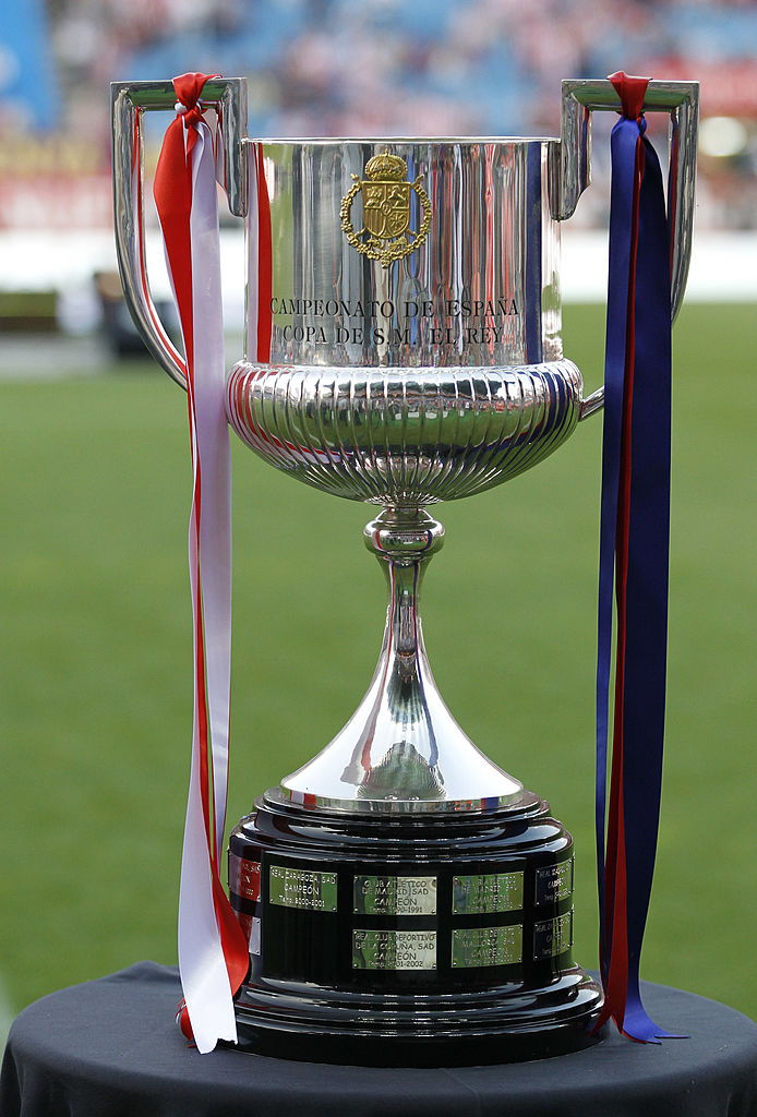 El trofeo de la Copa del Rey