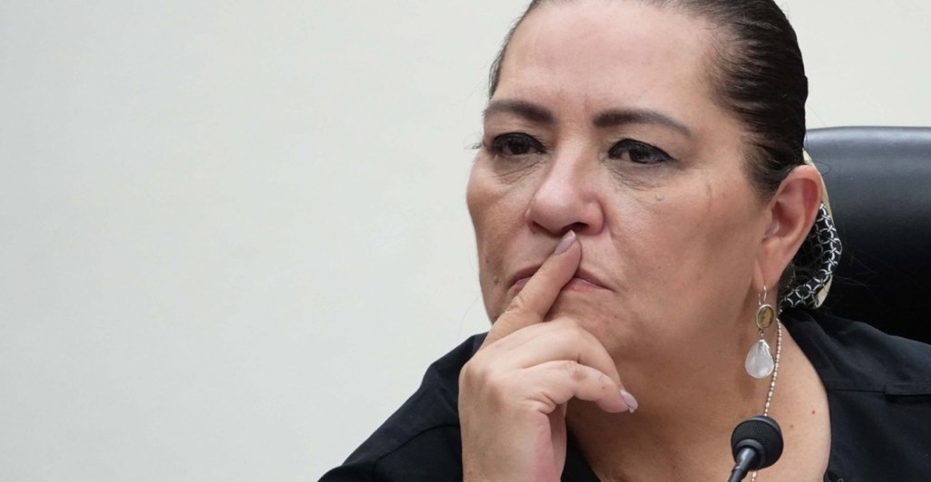 La consejera presidenta del INE Guadalupe Taddei