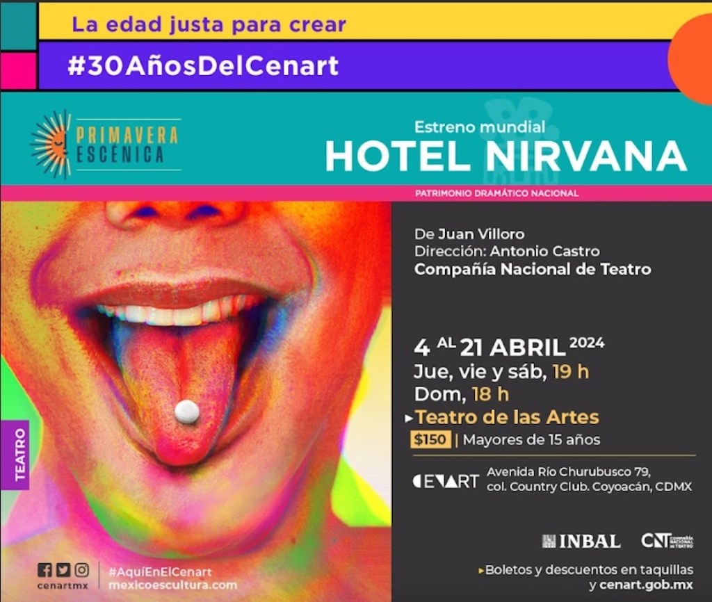 Fechas en que se presentará "Hotel Nirvana".