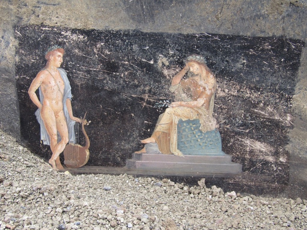 Imágenes de la Guerra de Troya y escenas mitológicas en Pompeya.