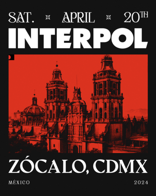 Fecha y detalles del concierto gratis que Interpol dará en el Zócalo de CDMX