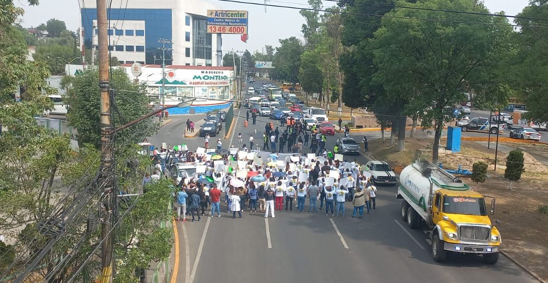 Las protestas de médicos en hospitales del Estado de México.