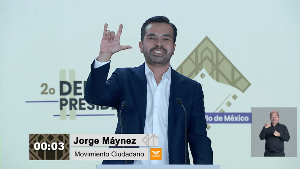 Jorge Máynez contra las candidatas.