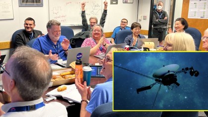 Así celebraron el envío de datos de la sonda Voyager 1 de la NASA