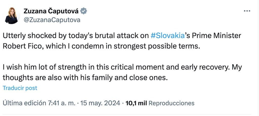 Atacan al primer ministro de Eslovaquia Robert Fico