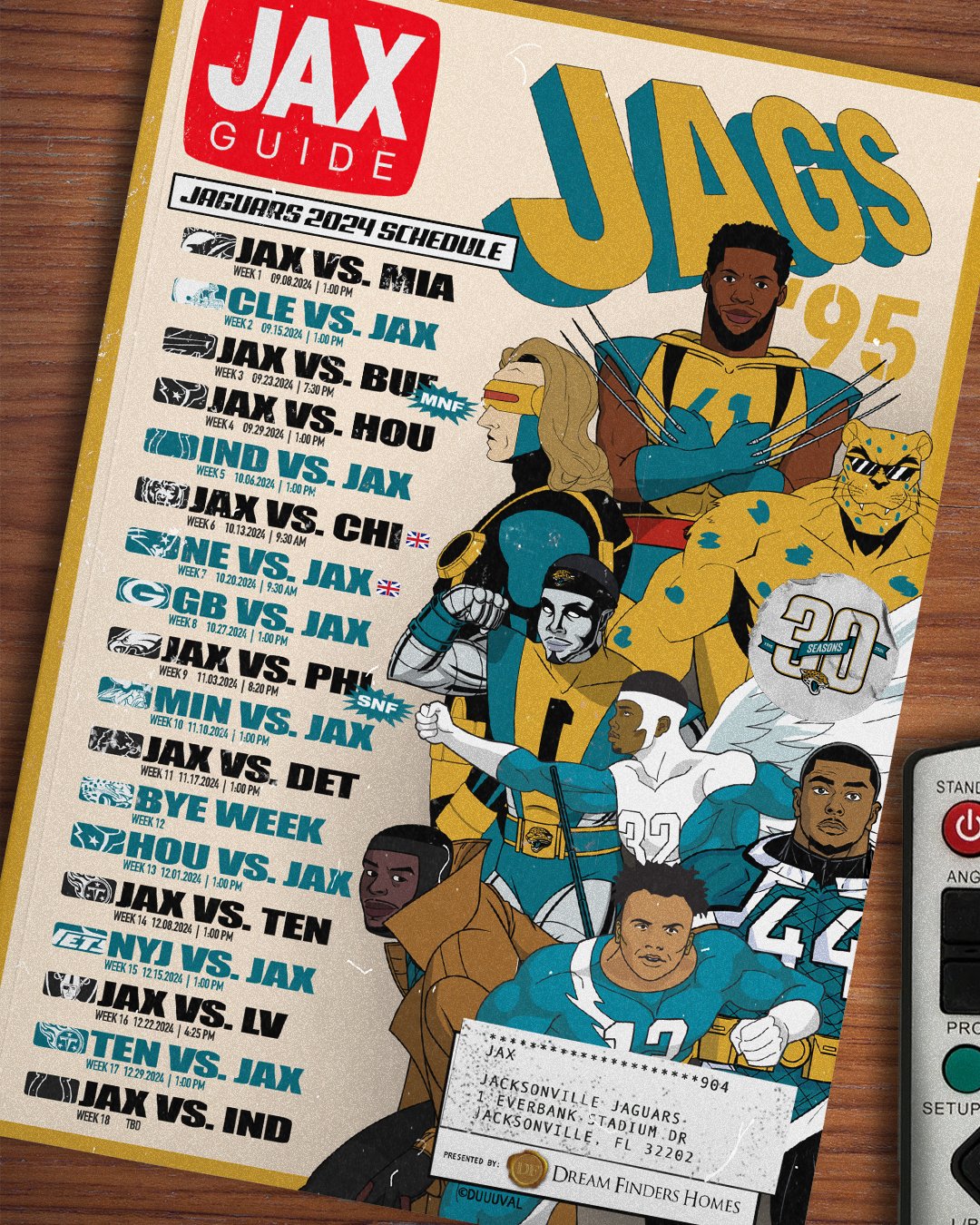 Todos los calendarios de todos los equipos de la NFL para la temporada 2024