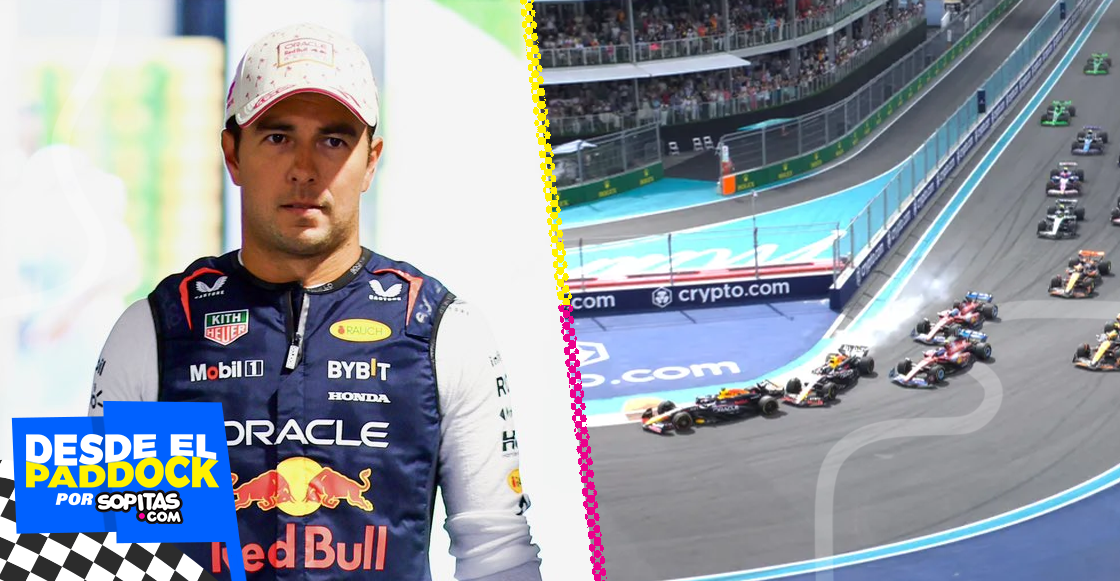 "En un momento casi me llevo a Max": Checo Pérez explica porque no pudo subir al podio en Miami
