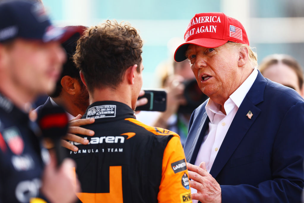 Donald Trump con Lando Norris