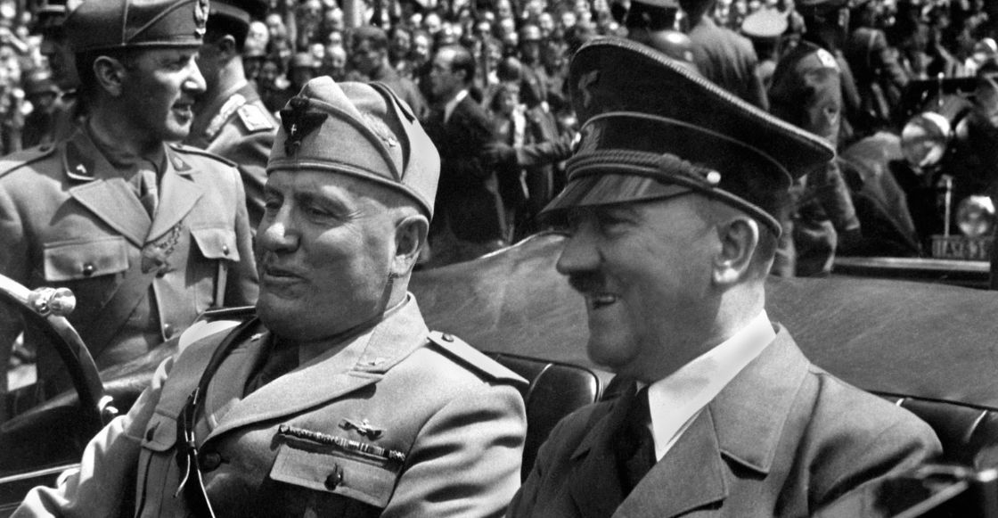 Benito Mussolini y Adolfo Hitler