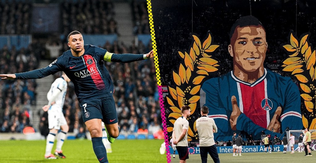 La afición del Paris Saint-Germain ya le dijo ‘adiós’ a Kylian Mbappé con un tifo espectacular en el Parque de los Príncipes,  pues está es su última temporada con el equipo y aunque
