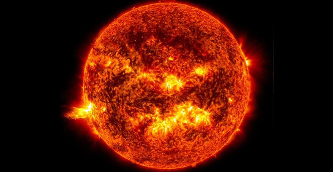 Una foto de la NASA del Sol